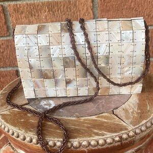 Elegant Vintage Mother of Pearl Purse/Clutch
